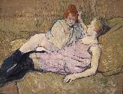 Henri De Toulouse-Lautrec The Sofa oil